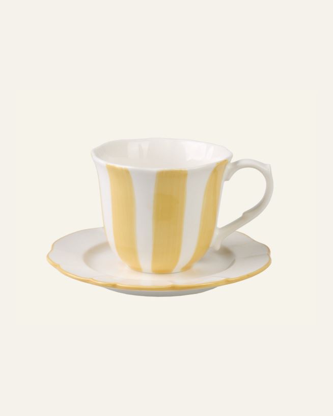 Kopp m/asjett gul - 270ml gul - 1