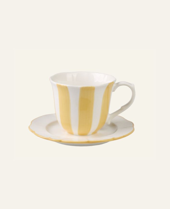 Kopp m/asjett gul - 270ml gul - 1