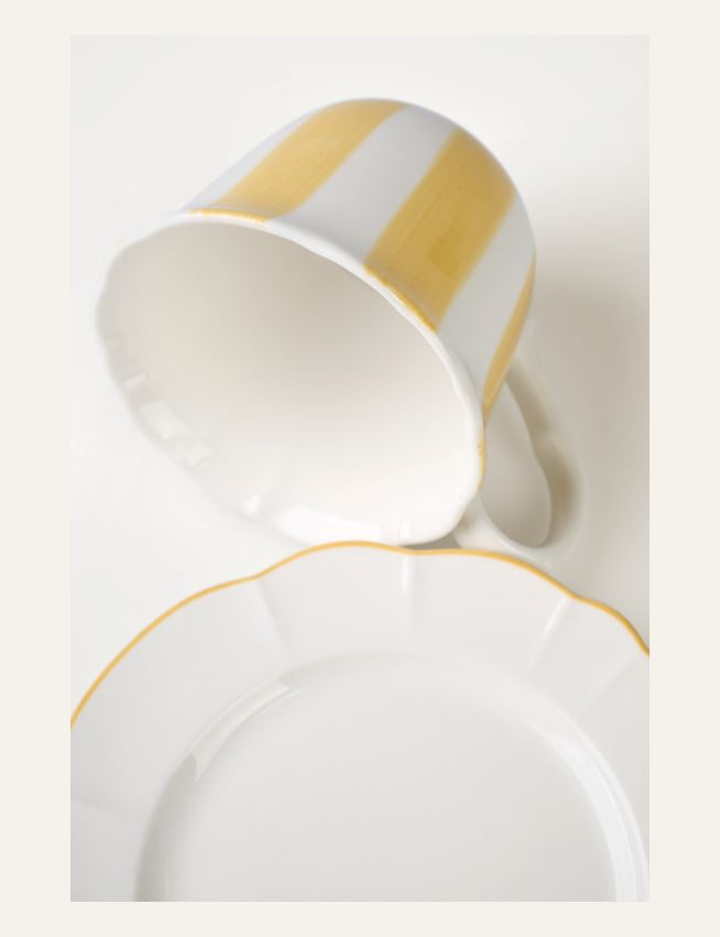 Kopp m/asjett gul - 3