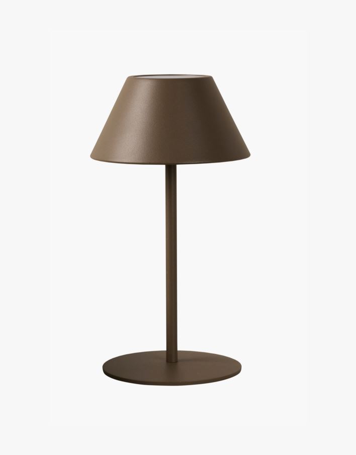 Led lampe brun - 10x10x21 cm brun - 1