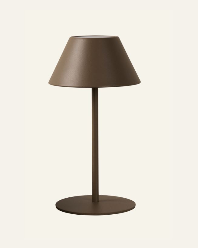 Led bordlampe brun - 10x10x21 cm brun - 1