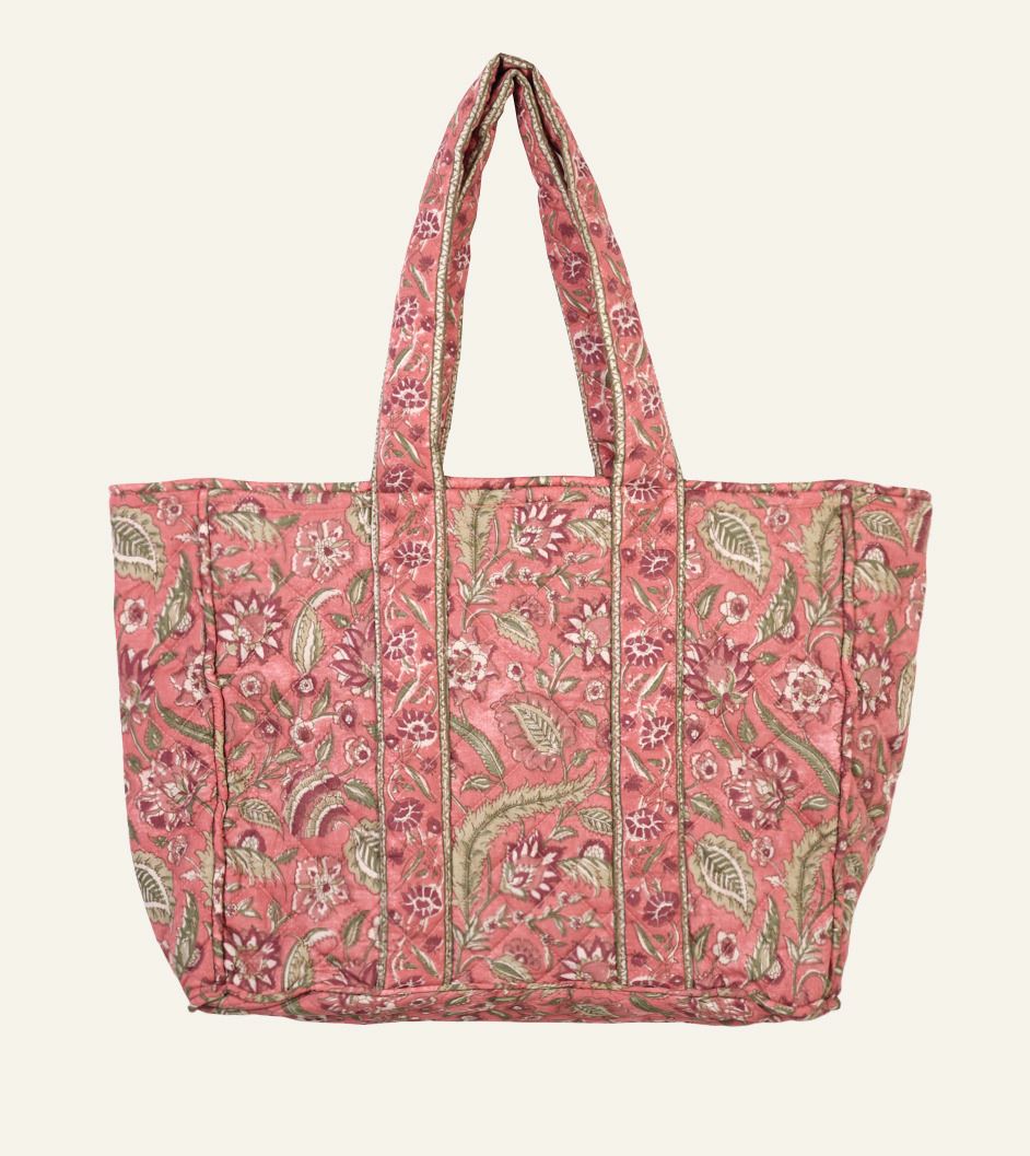Liten tote bag multi rosa - 30x40 cm multi rosa - 1