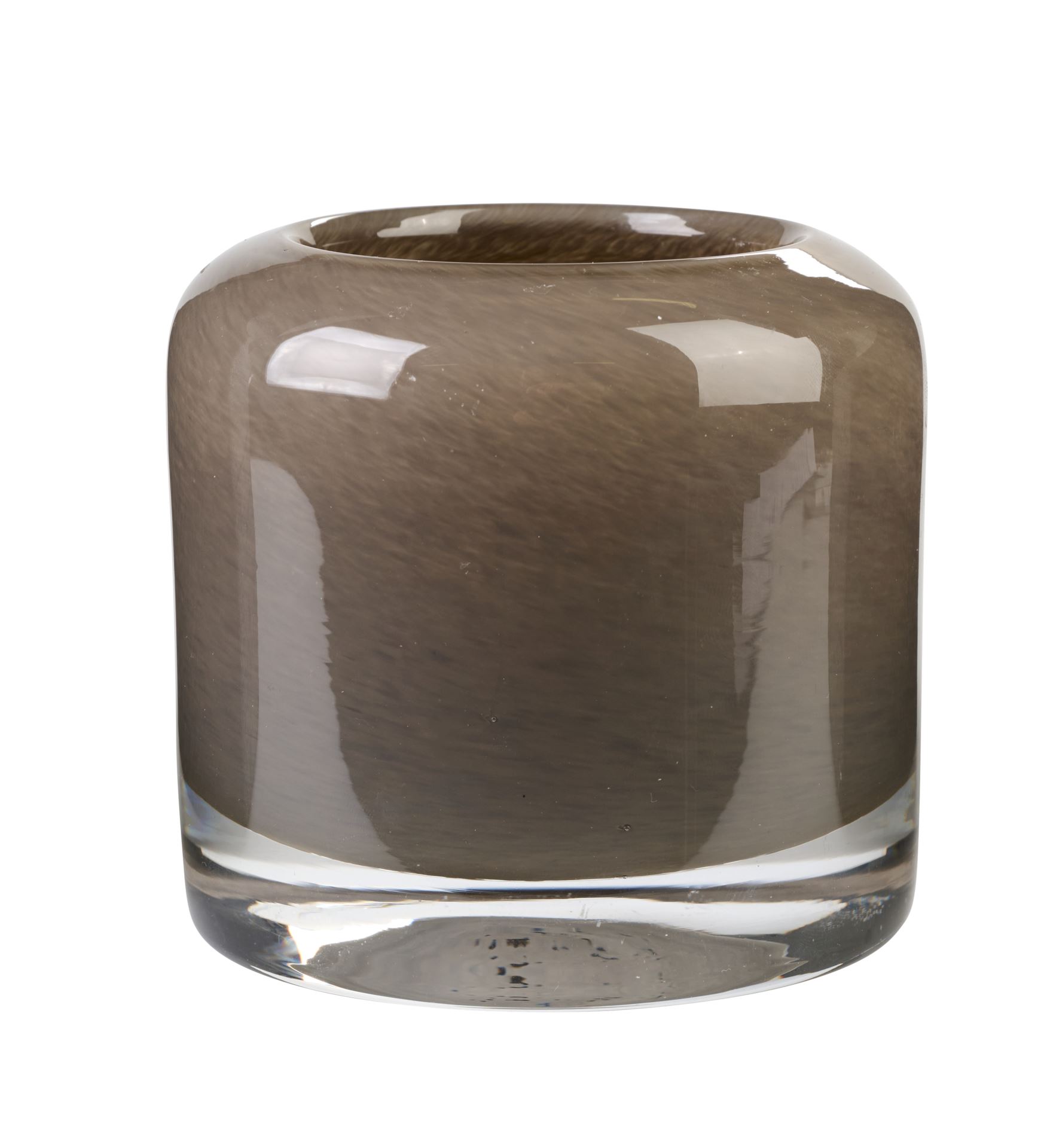 Telysholder taupe - 10x10x9,5 cm taupe - 1