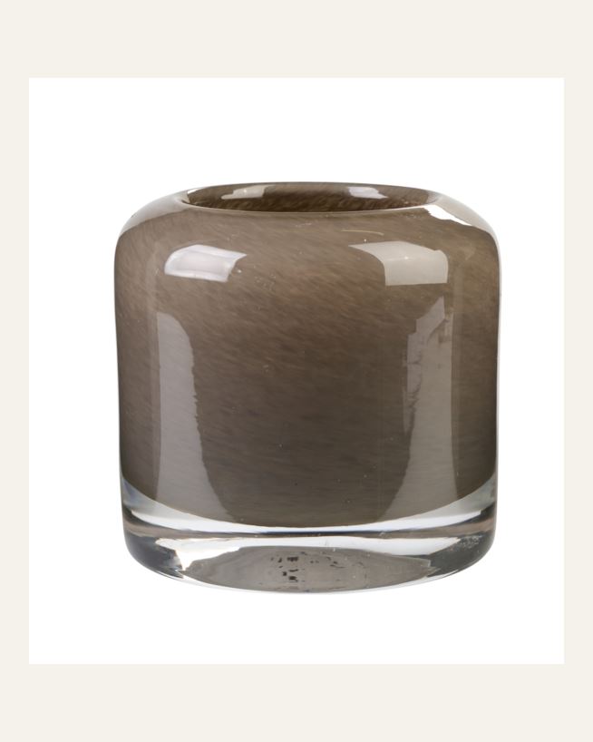 Telysholder taupe - 10x10x9,5 cm taupe - 1