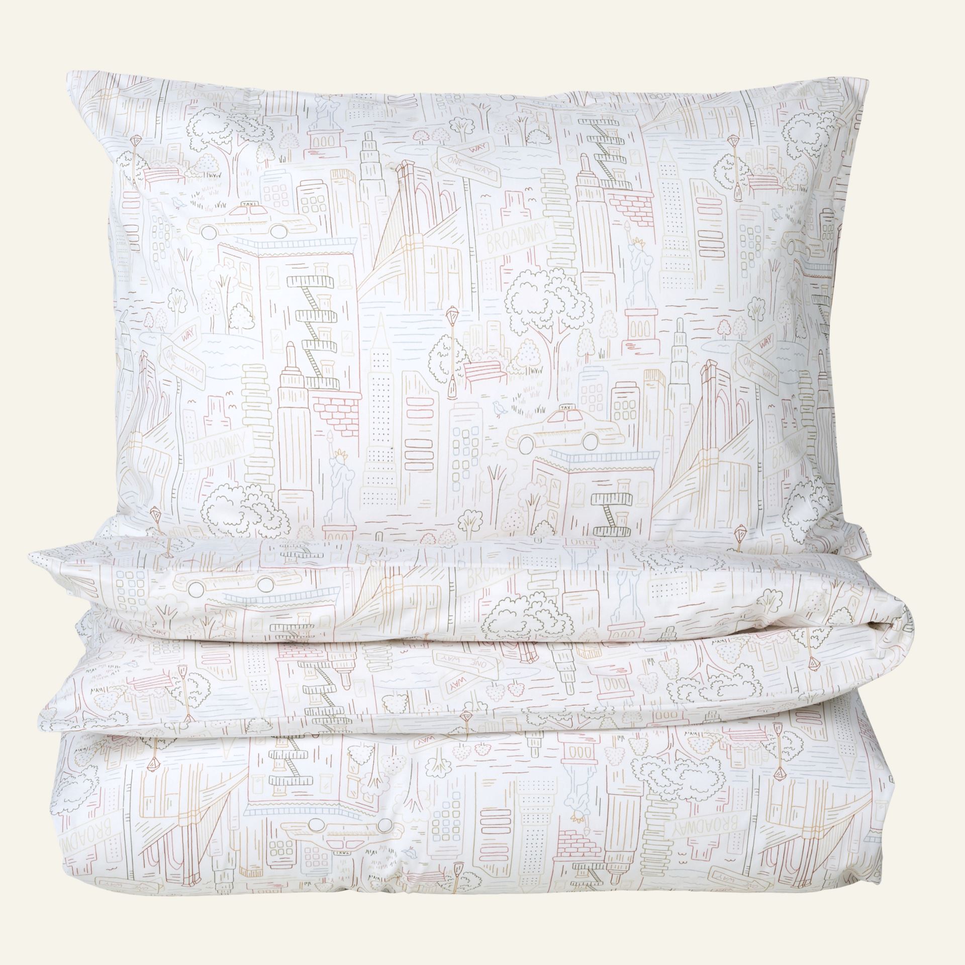 Bomull sengesett multi - 200x220 cm multi - 1