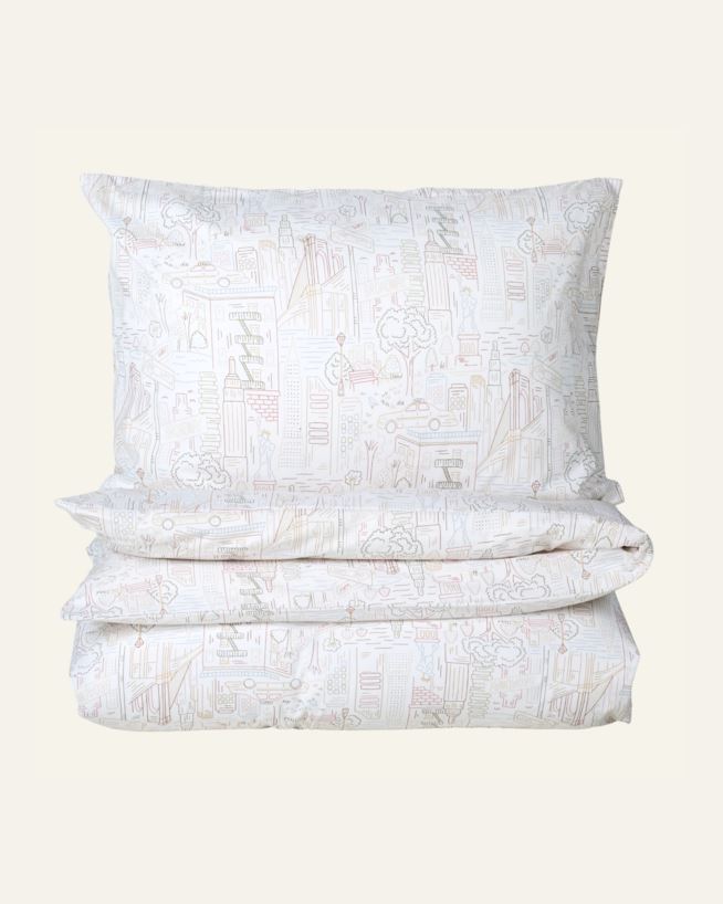Bomull sengesett multi - 200x220 cm multi - 1