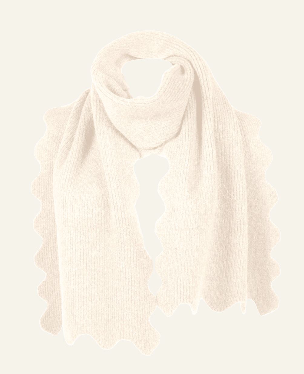 Skjerf offwhite - 37x184 cm offwhite - 1