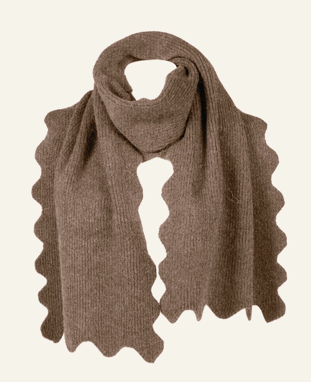 Skjerf brun - 37x184 cm brun - 1