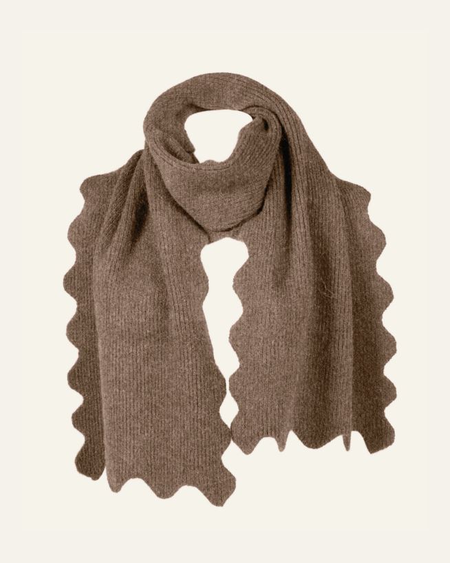 Skjerf brun - 37x184 cm brun - 1