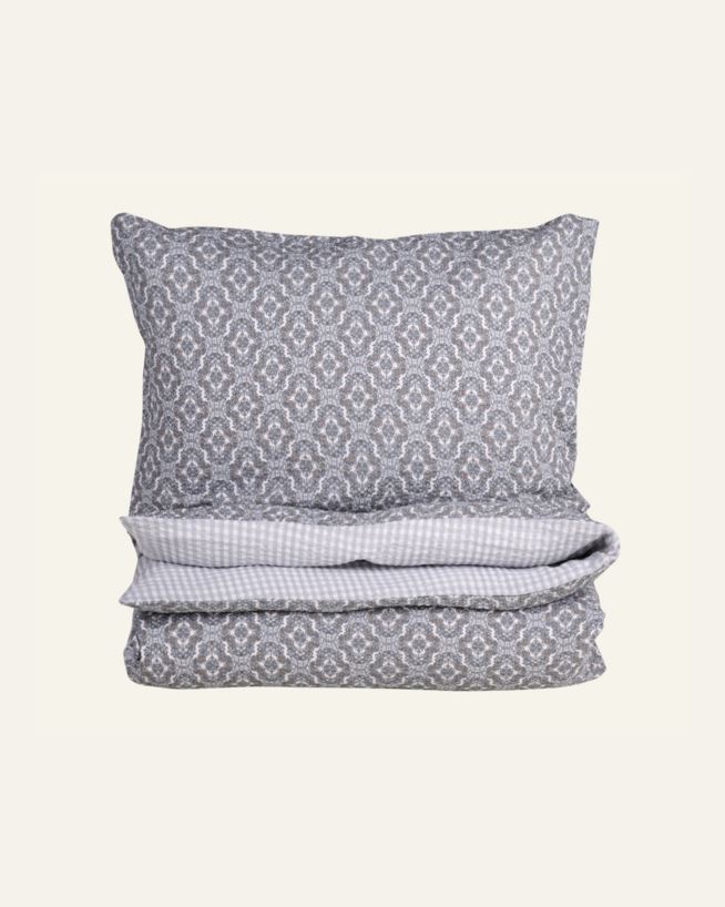 Krepp sengesett multi blå - 140x220 cm multi blå - 1