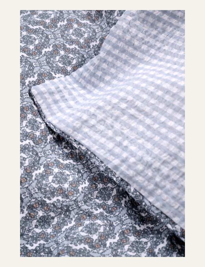 Krepp sengesett multi blå - 2