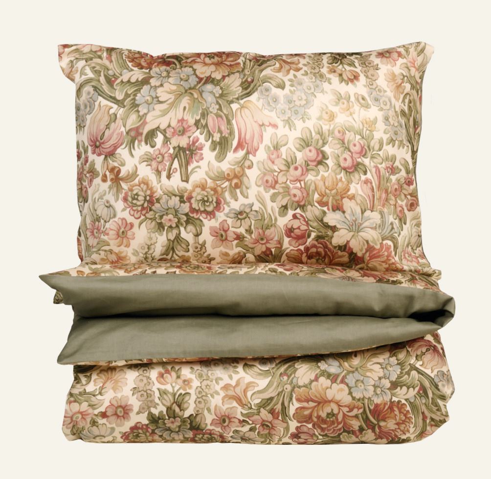 Sateng sengesett multi rosa - 200x220 cm multi rosa - 1