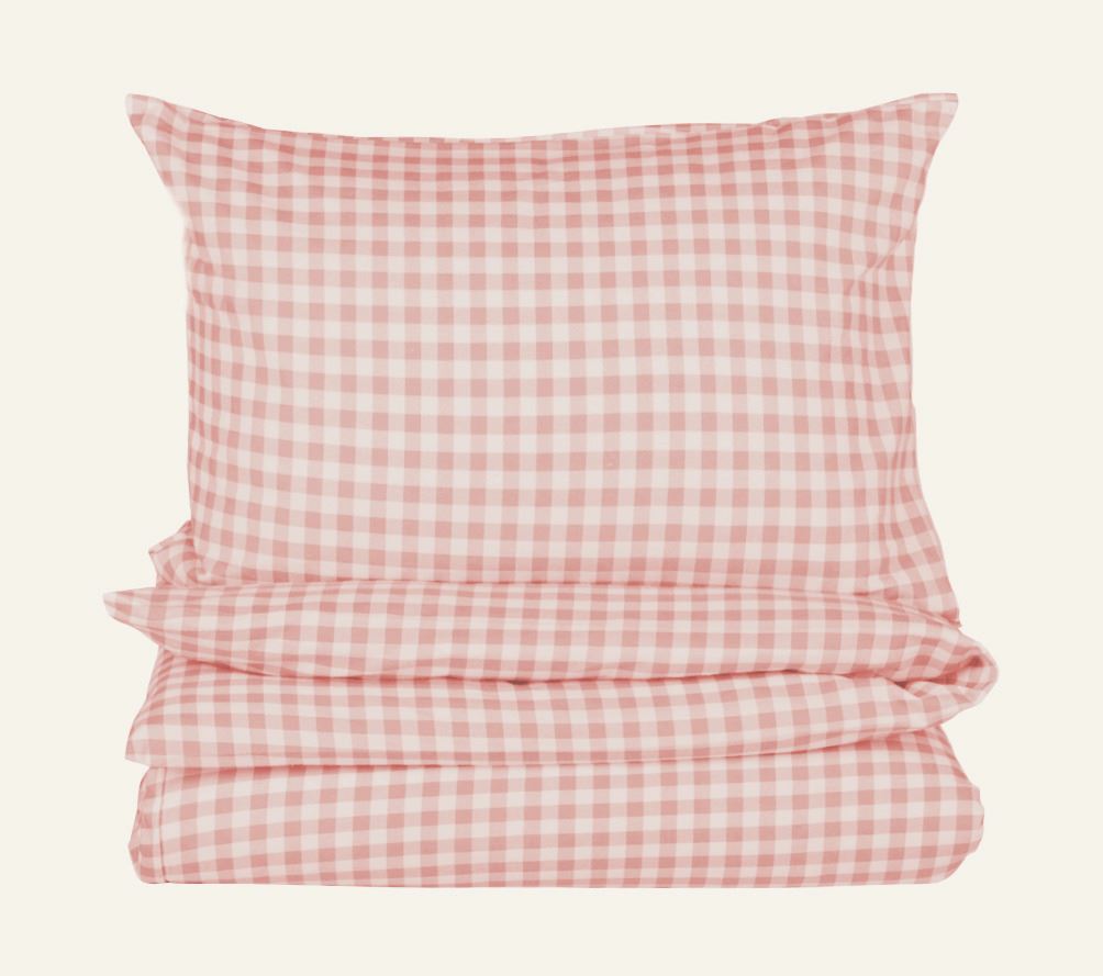 Flanell sengesett              rosa - 140x200 cm rosa - 1