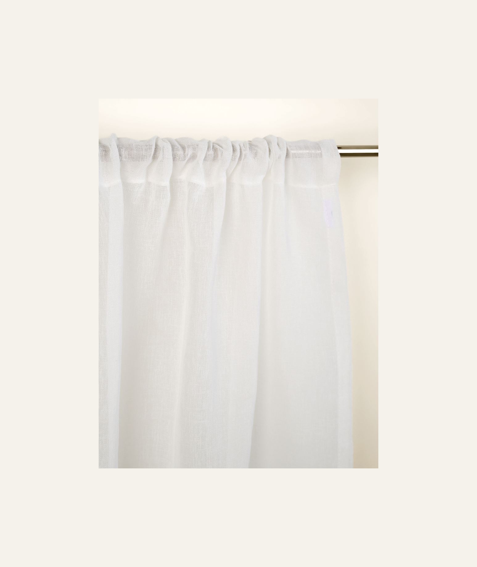 Gardinkappe lang offwhite - 2