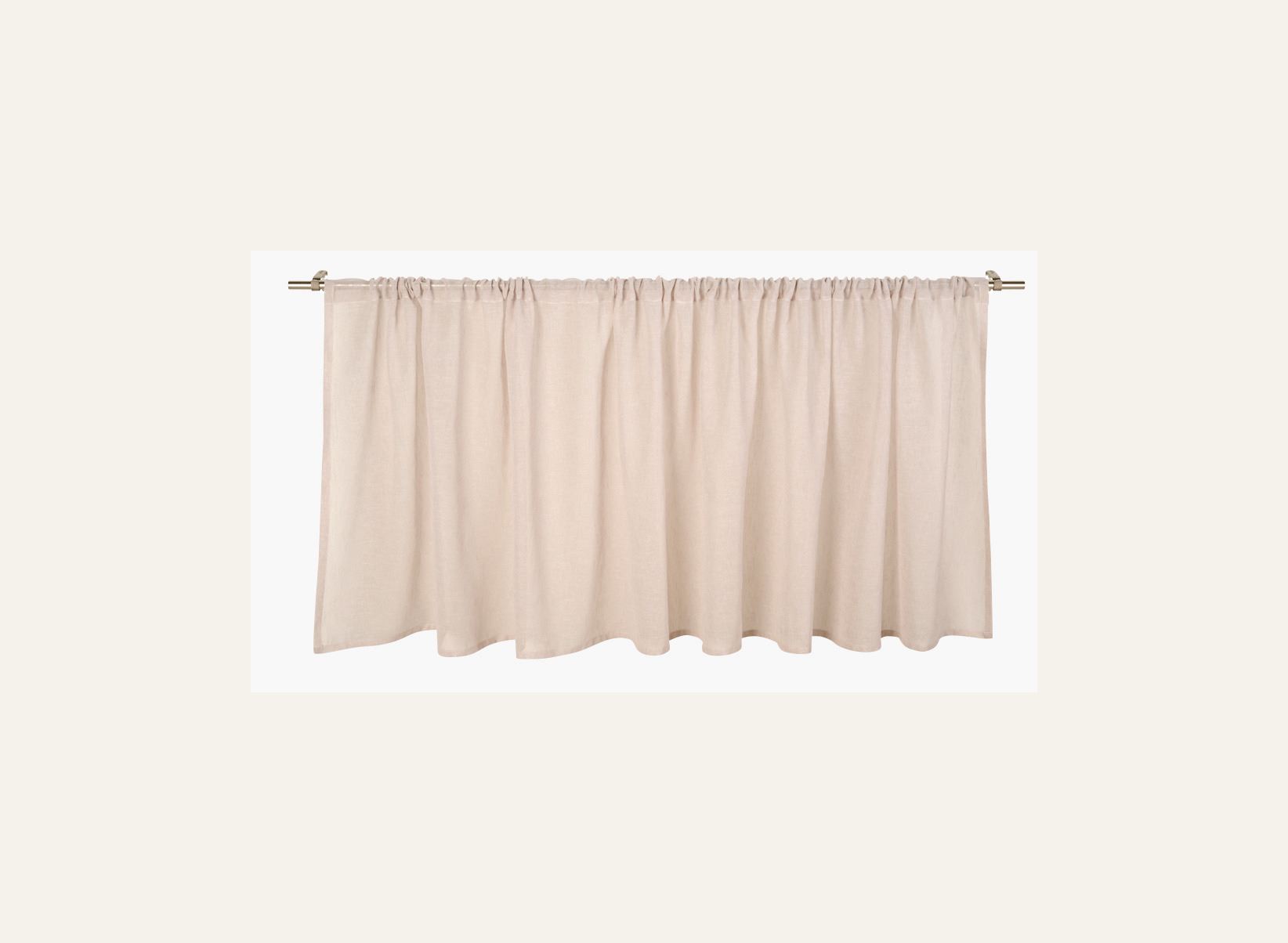 Gardinkappe lang lys beige - 3