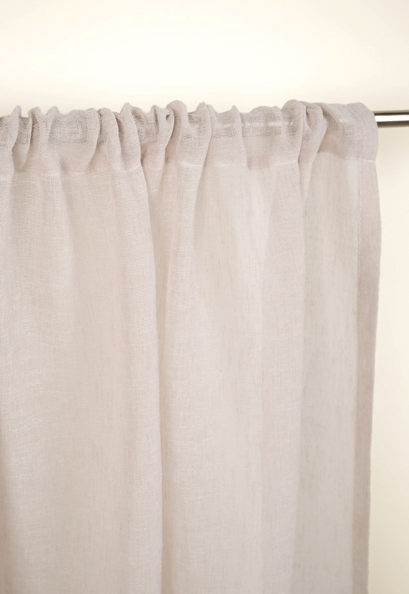 Gardinkappe lang lys beige - 9