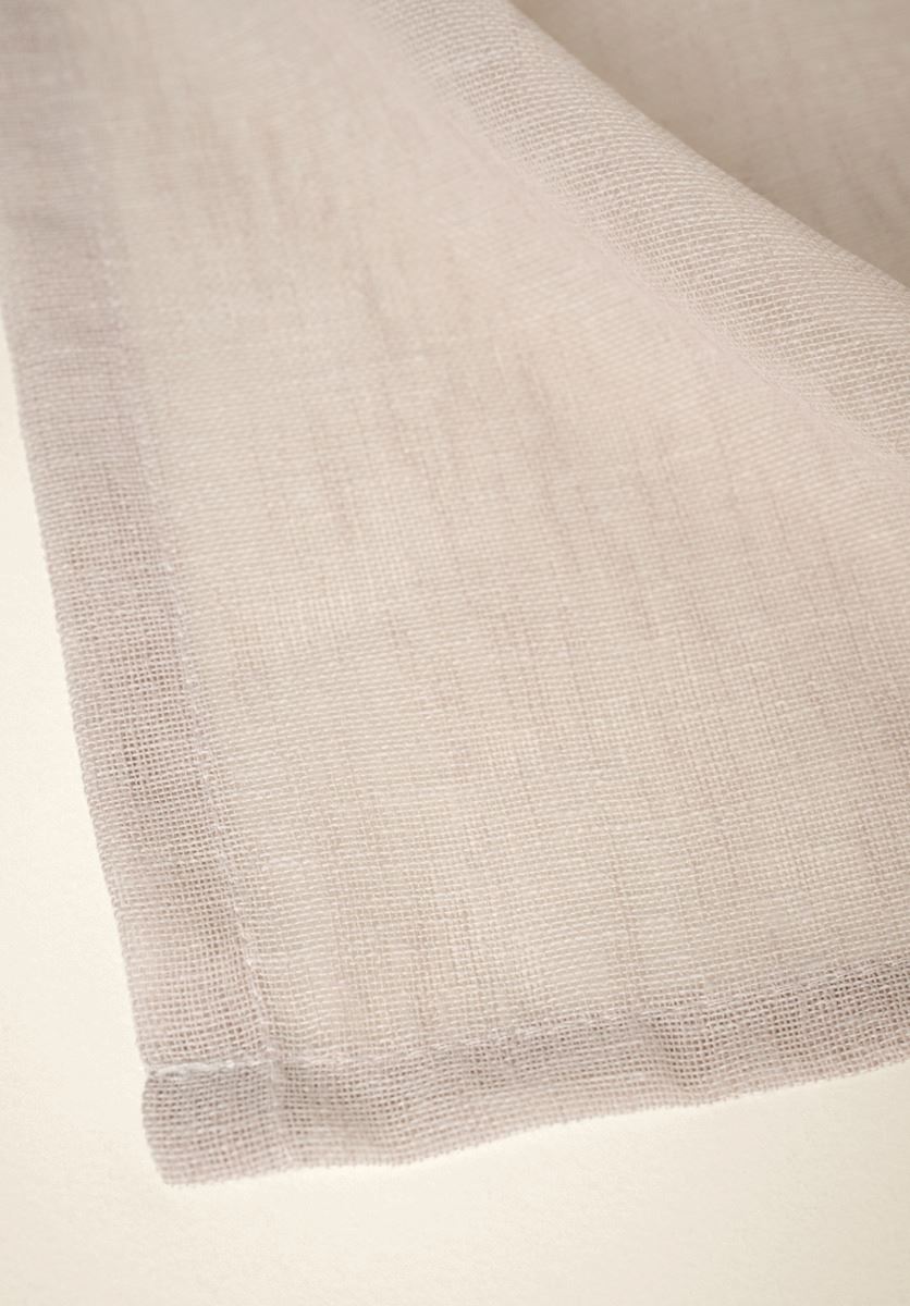 Gardinkappe lang lys beige - 8