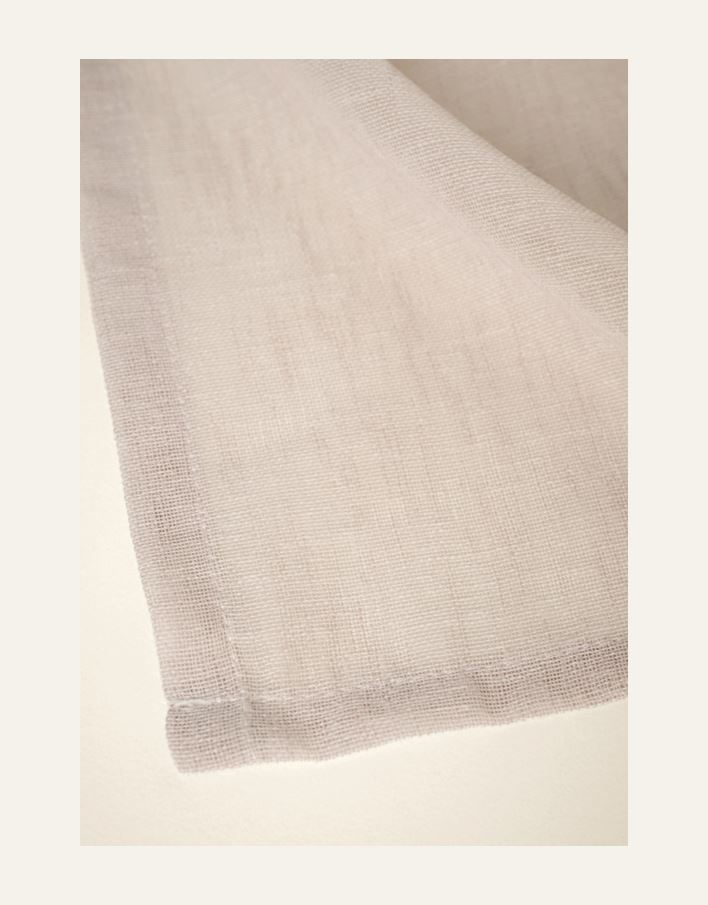 Gardinkappe lang lys beige - 8