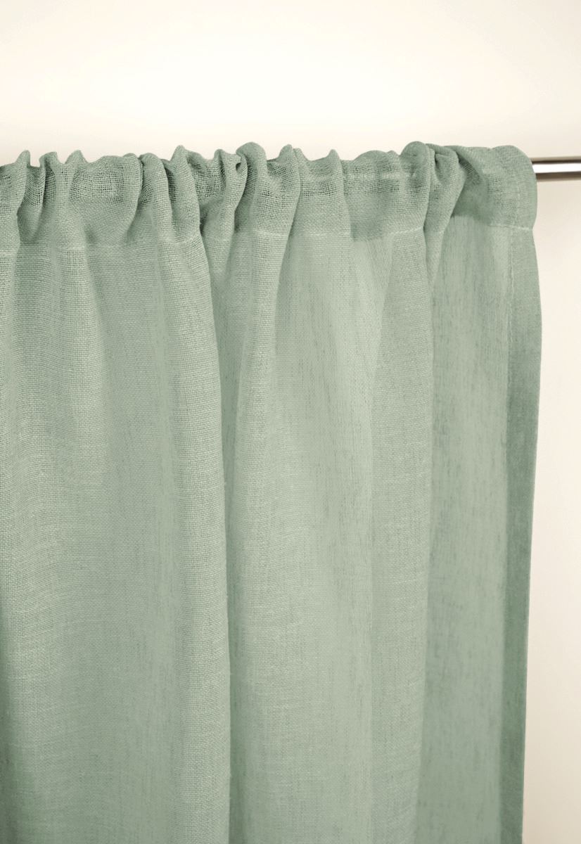 Gardinkappe lang lys grønn - 2