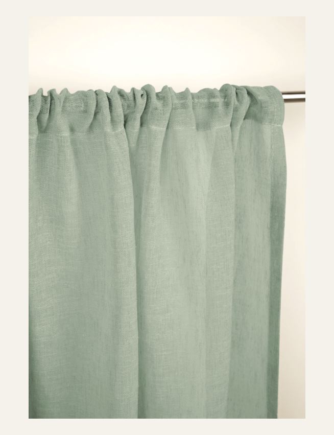 Gardinkappe lang lys grønn - 2