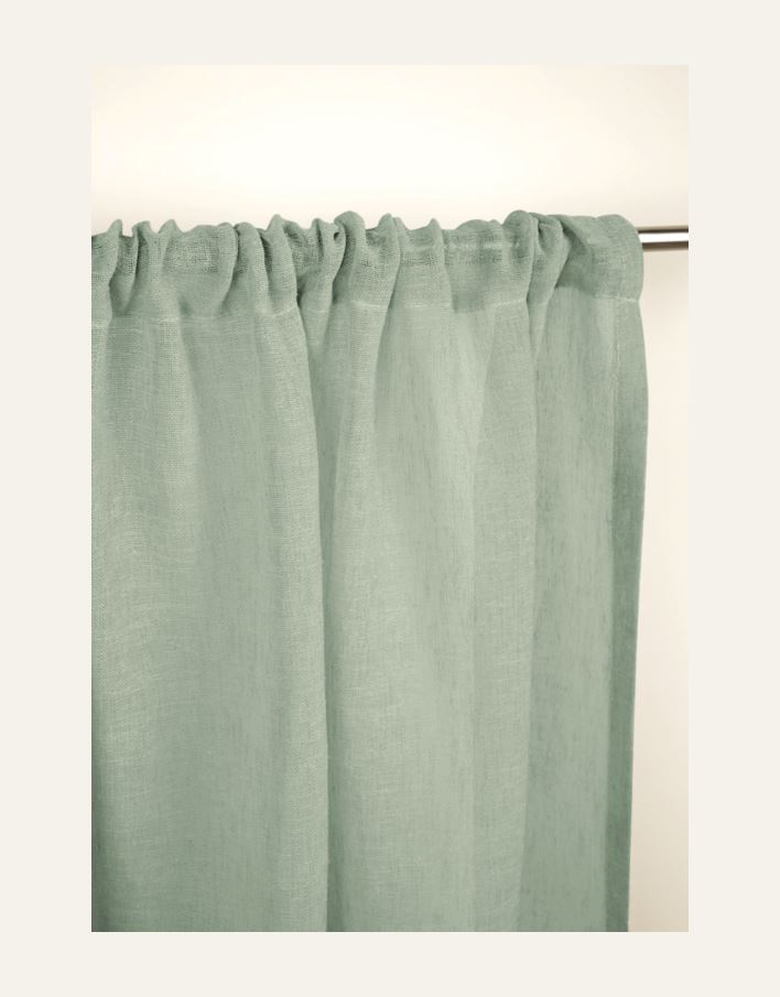 Gardinkappe lang lys grønn - 2