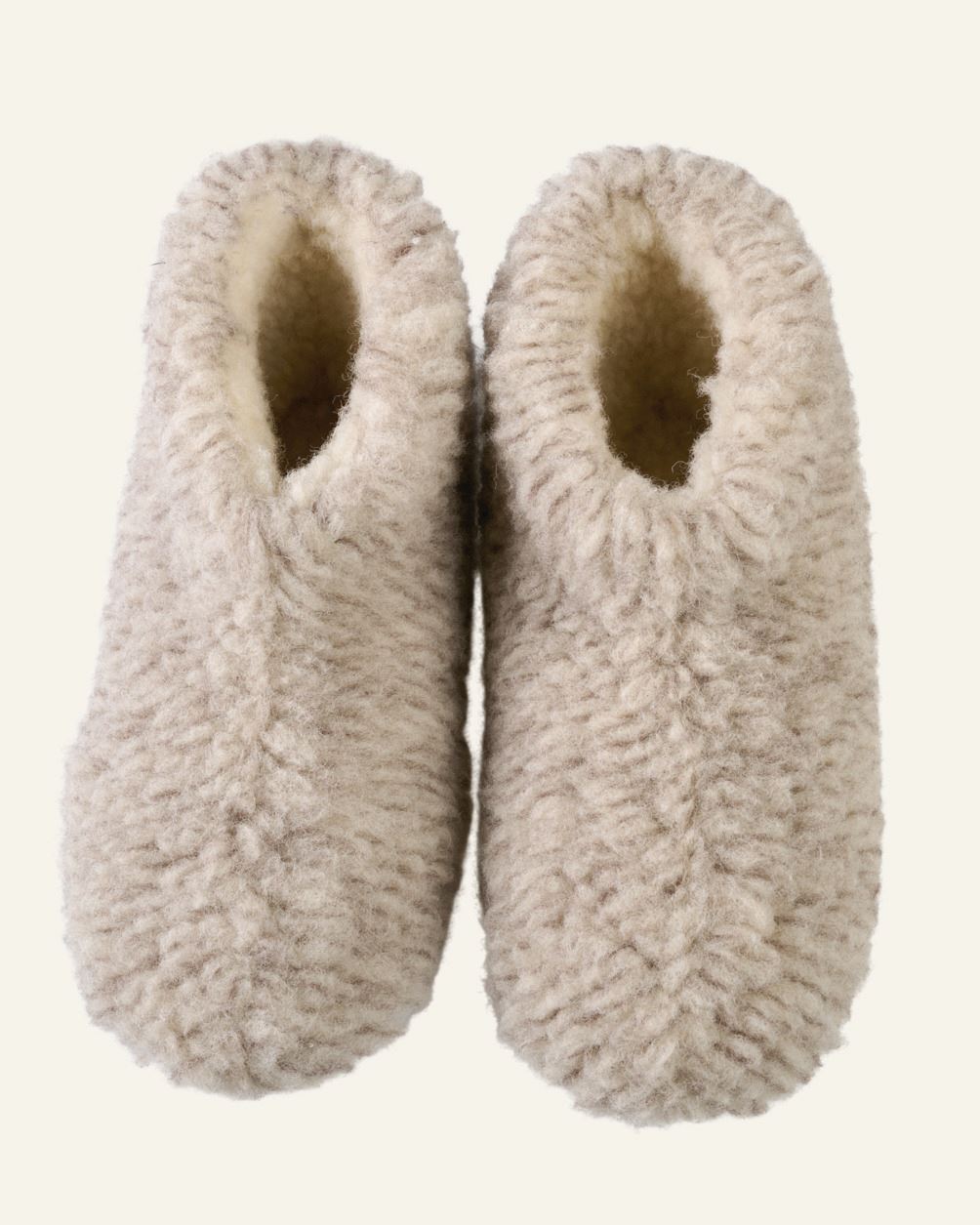 Ulltøffler lys beige - 37 lys beige - 1