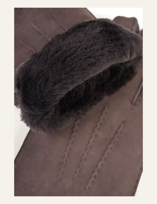 Skinnhanske mørk brun - 2