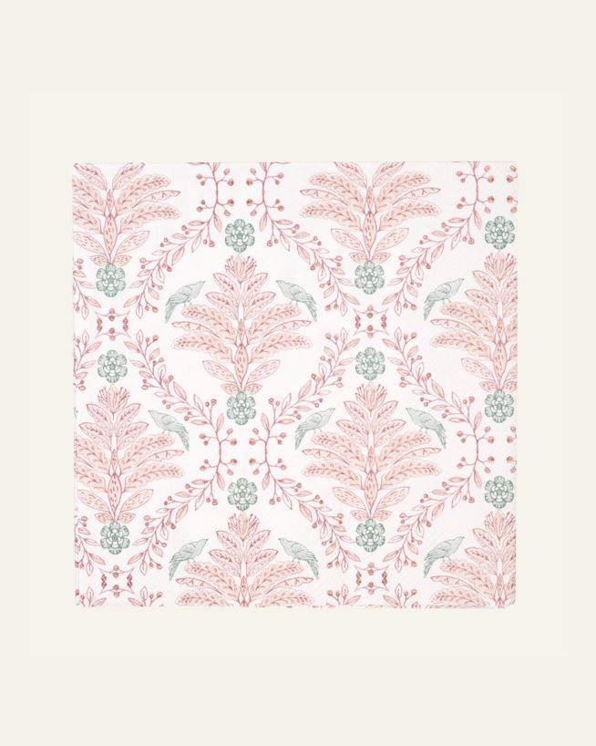 Papirservietter multi rosa - 33x33 cm multi rosa - 1