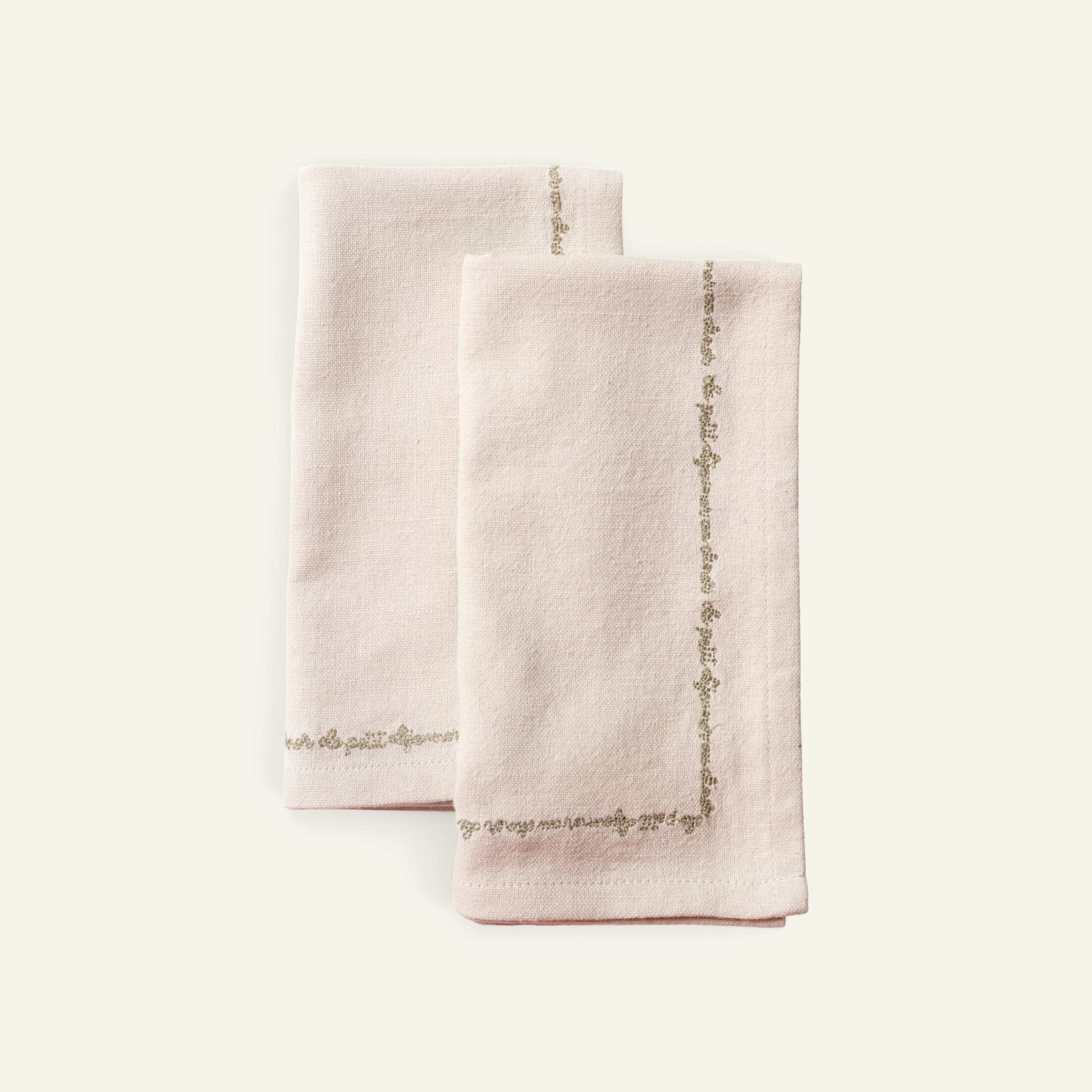 2pk tøyserviett natur - 45x45 cm natur - 1
