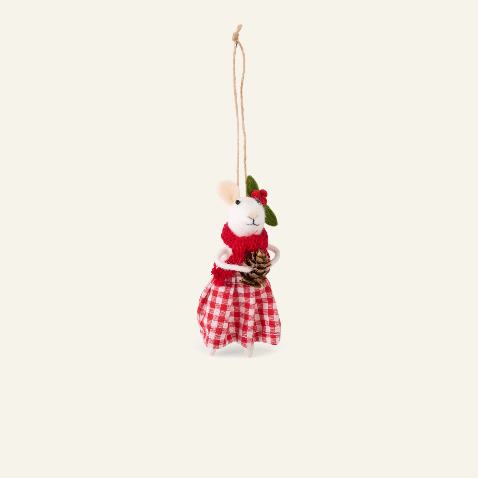 Juletrepynt multi rød - 12x5x7 cm multi rød - 1