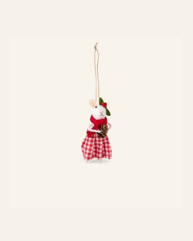 Juletrepynt multi rød - 12x5x7 cm multi rød - 1
