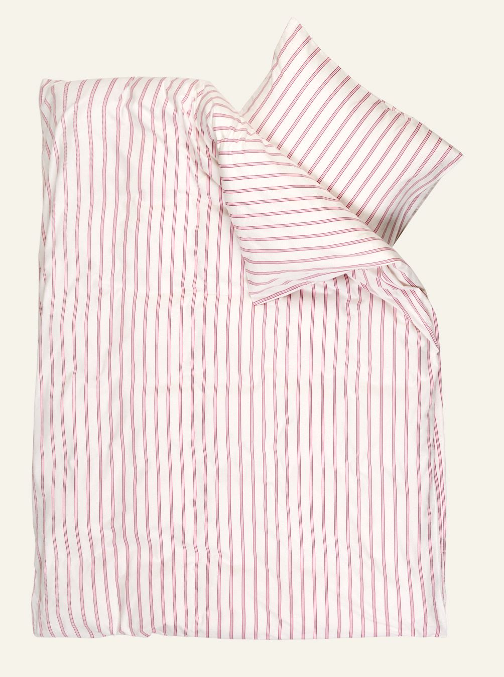Flanell sengesett              rød - 3