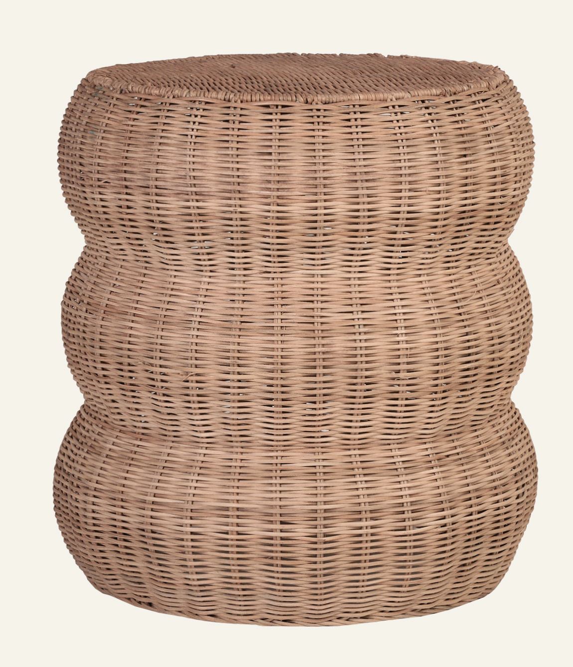 Sidebord lys brun - ø34x43 cm lys brun - 1