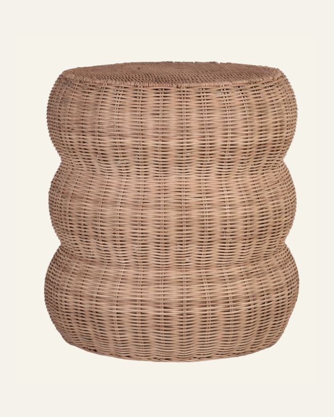 Sidebord lys brun - ø34x43 cm lys brun - 1