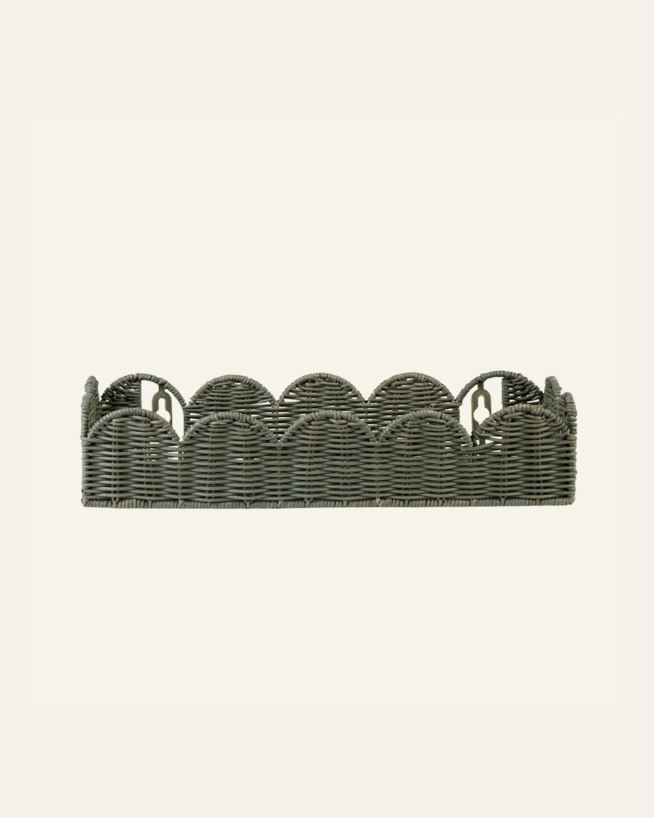 Hylle mørk grønn - 40x12x8 cm mørk grønn - 1