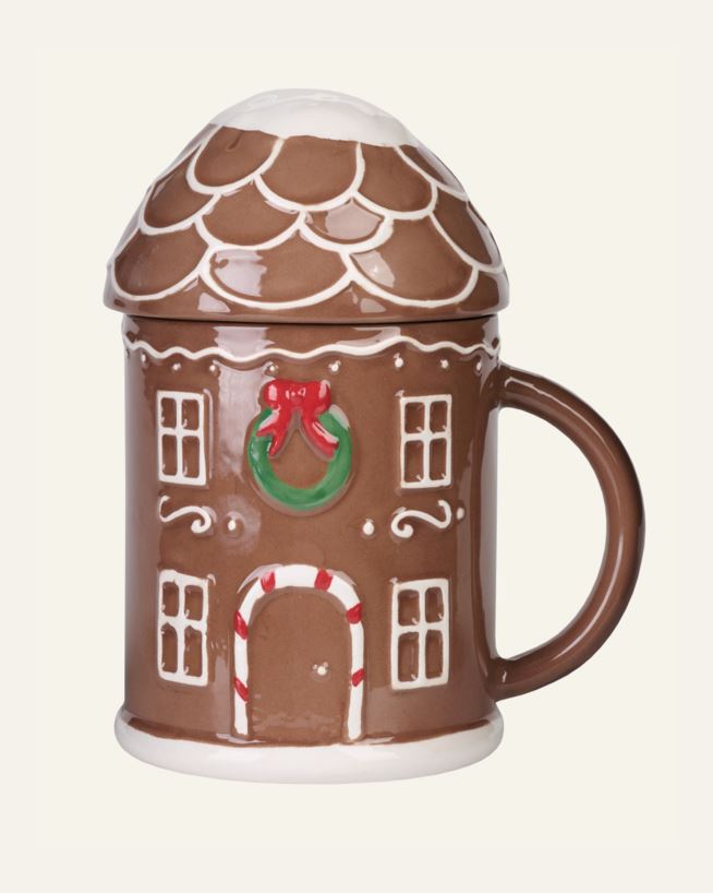 Krus m/lokk mørk brun - 500 ml mørk brun - 1