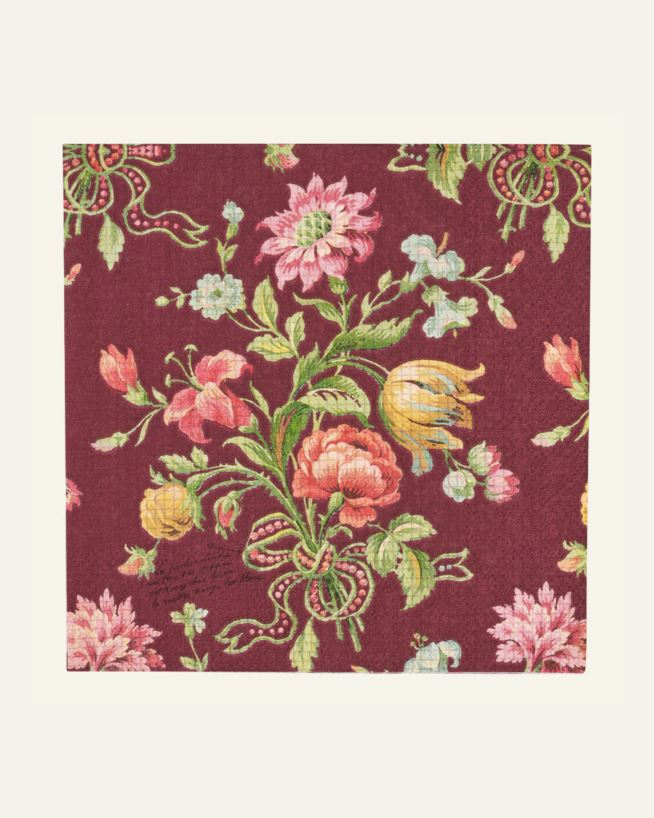 Papirservietter burgunder - 33x33 cm burgunder - 1