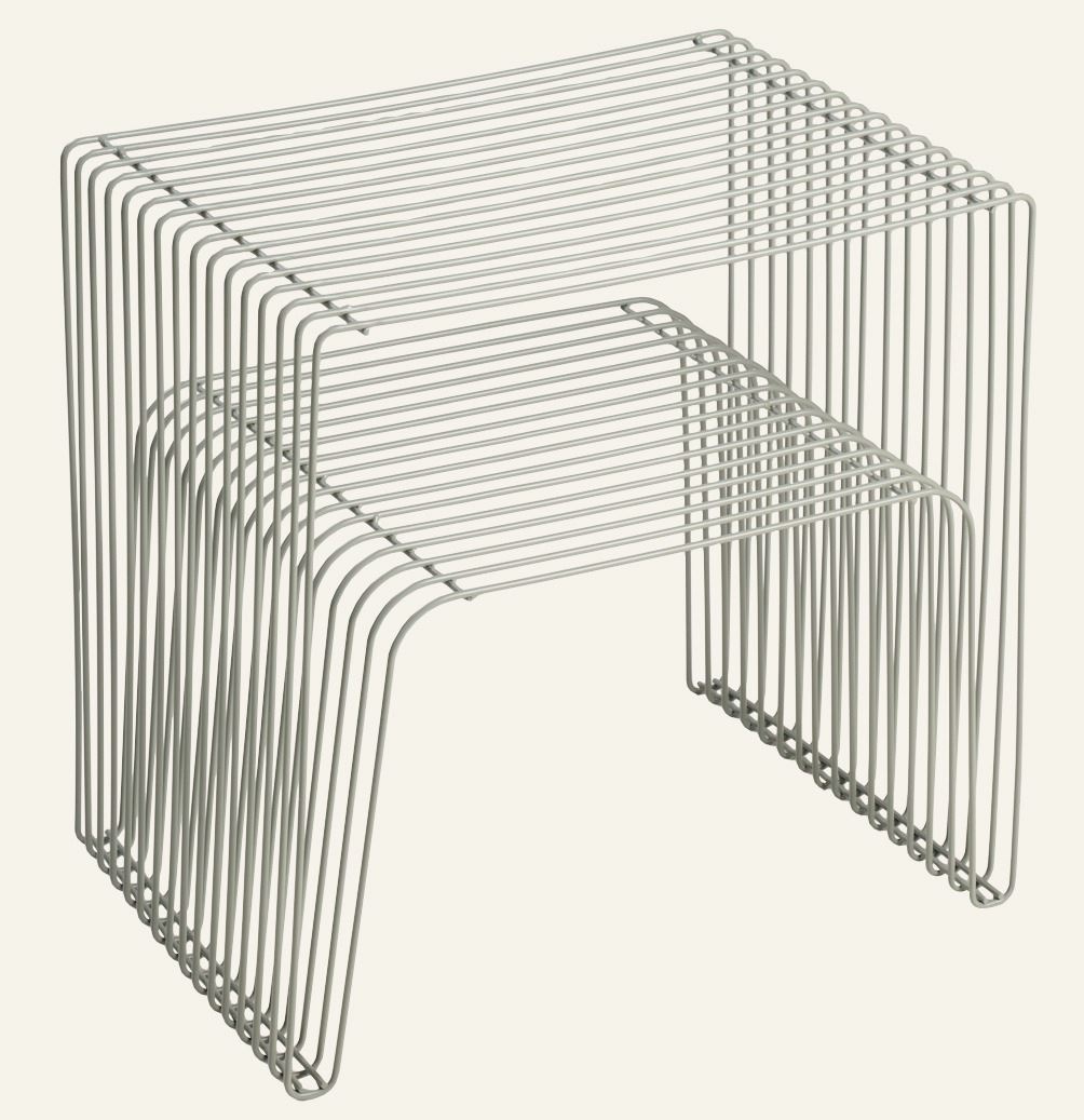 Sidebord grågrønn - 35x35x35 cm Grågrønn - 1