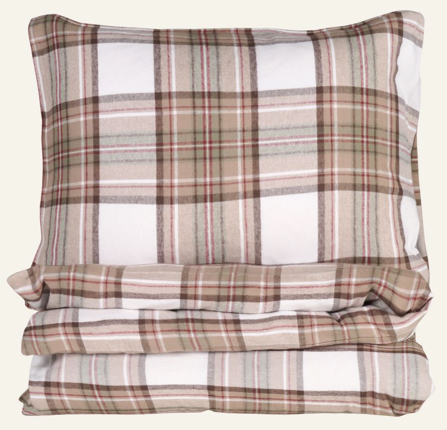 Garnfarget flanell sengesett multi - 200x220 cm multi - 1