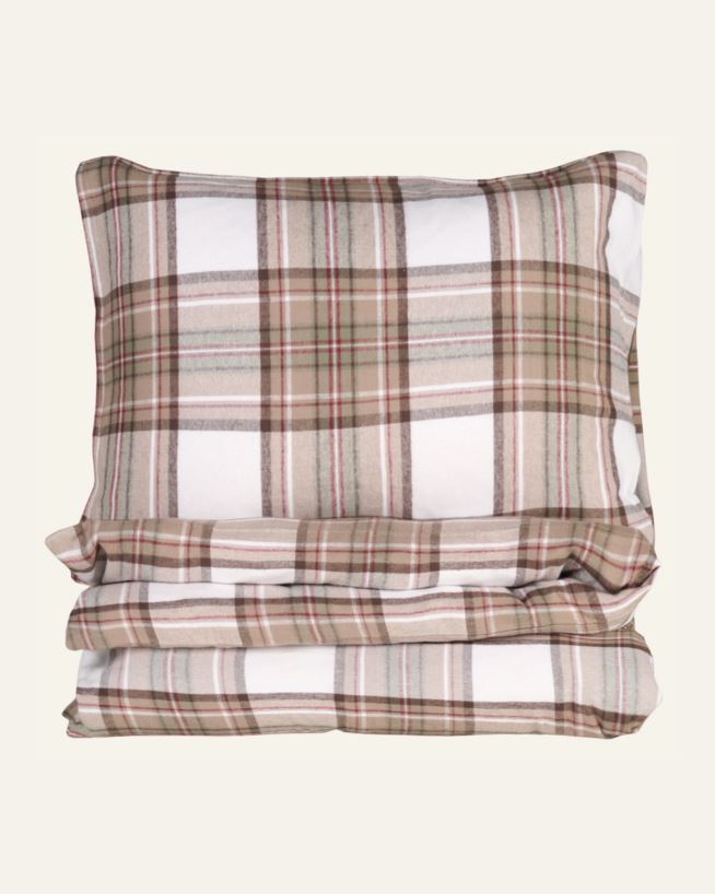 Garnfarget flanell sengesett multi - 200x220 cm multi - 1