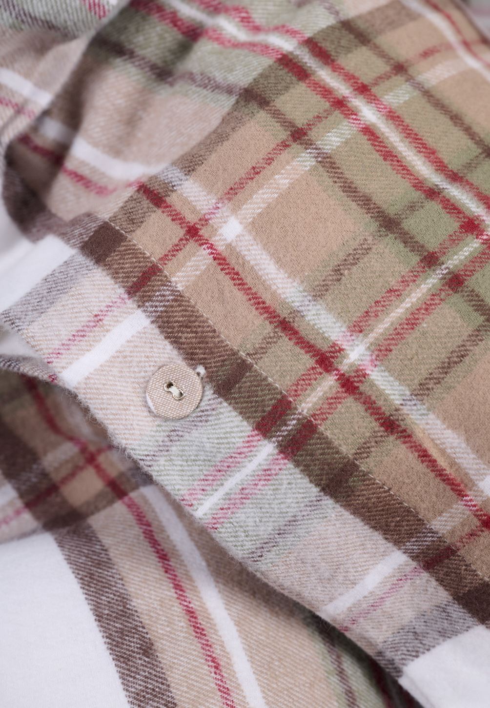 Garnfarget flanell sengesett multi - 5