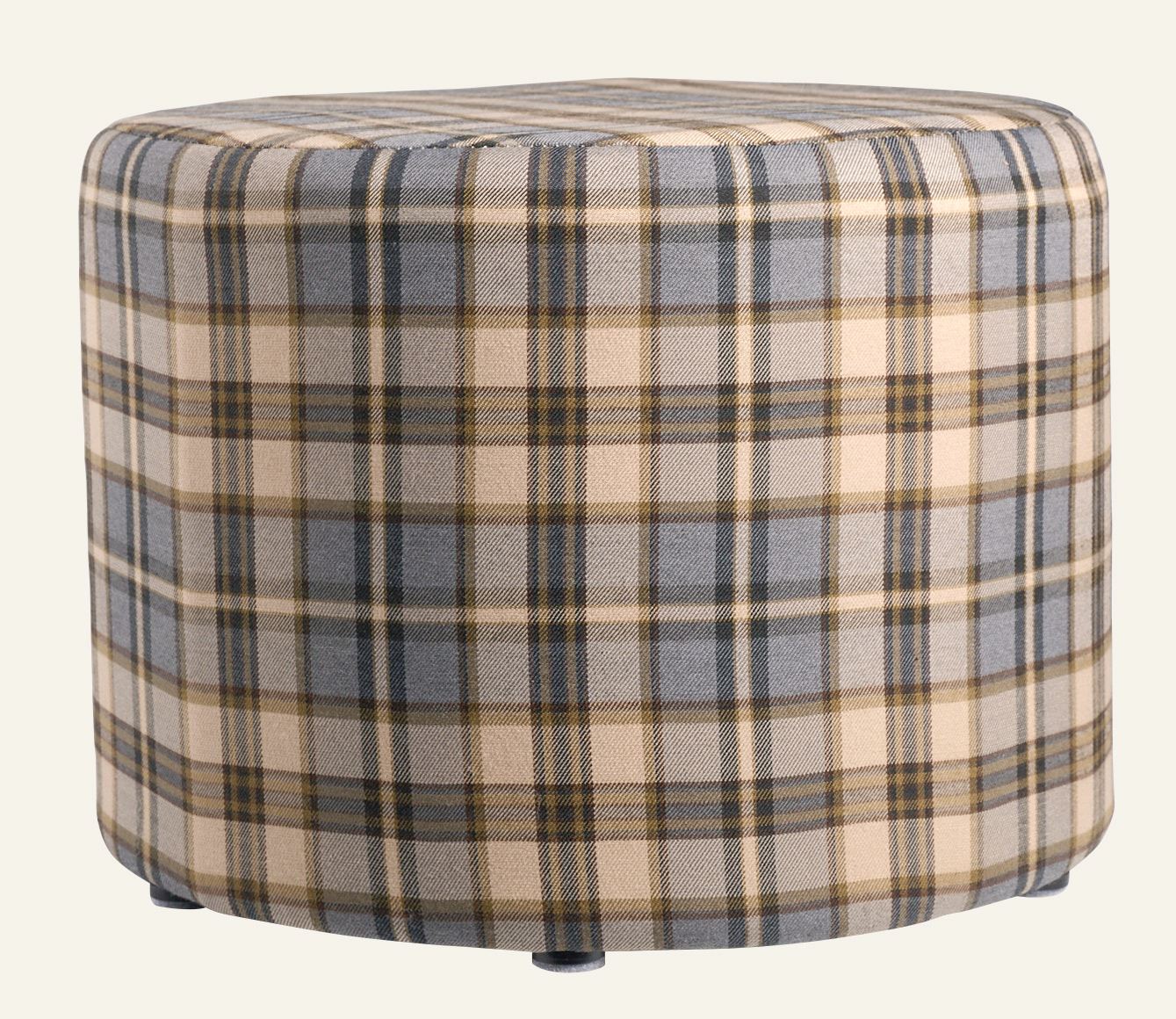 Puff multi blå - ø40x29 cm multi blå - 1