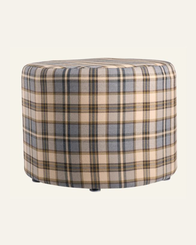 Puff multi blå - ø40x29 cm multi blå - 1
