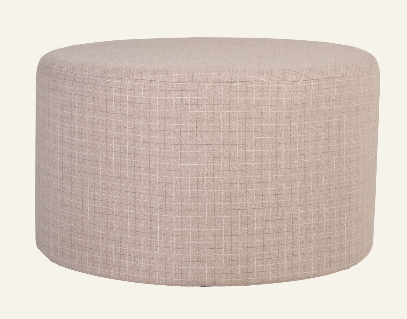 Puff lys brun - ø58x34 cm lys brun - 1