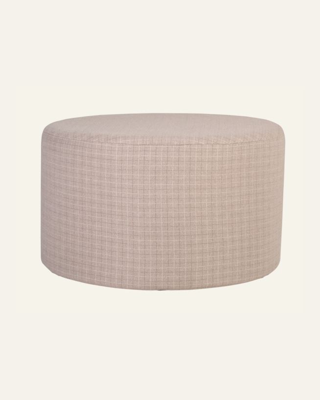 Puff lys brun - ø58x34 cm lys brun - 1