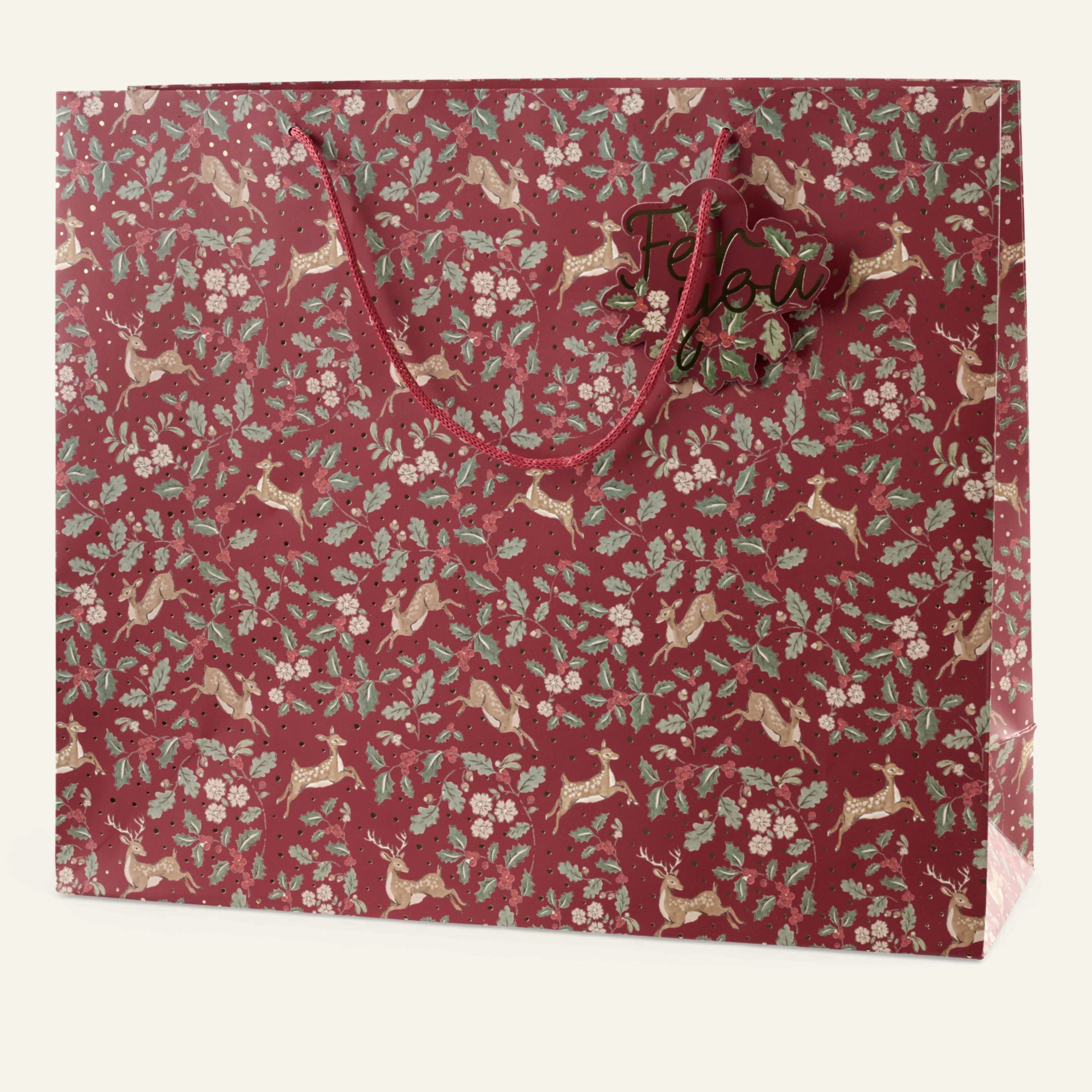 Gavepose multi rød - 36x42x14 cm multi rød - 1
