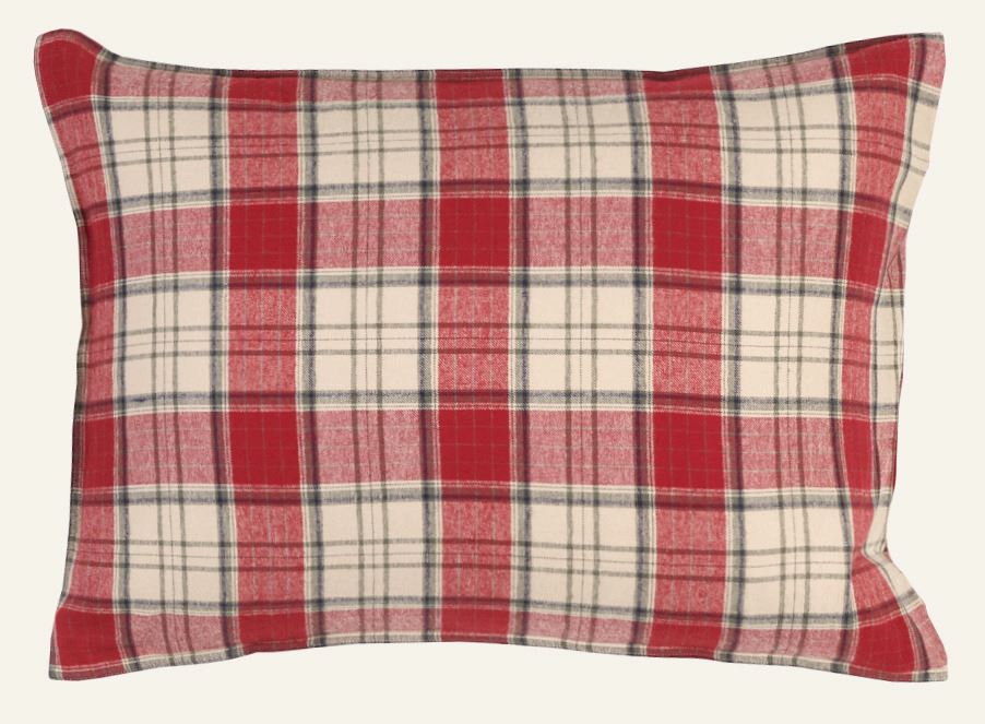 Garnfarget flanell putevar multi rød - 50x70 cm multi rød - 1
