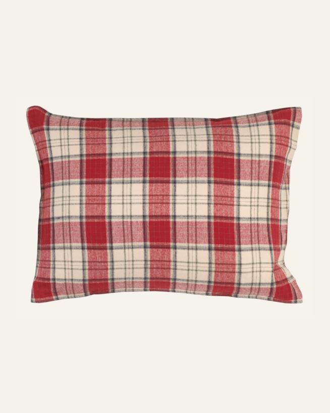 Garnfarget flanell putevar multi rød - 50x70 cm multi rød - 1