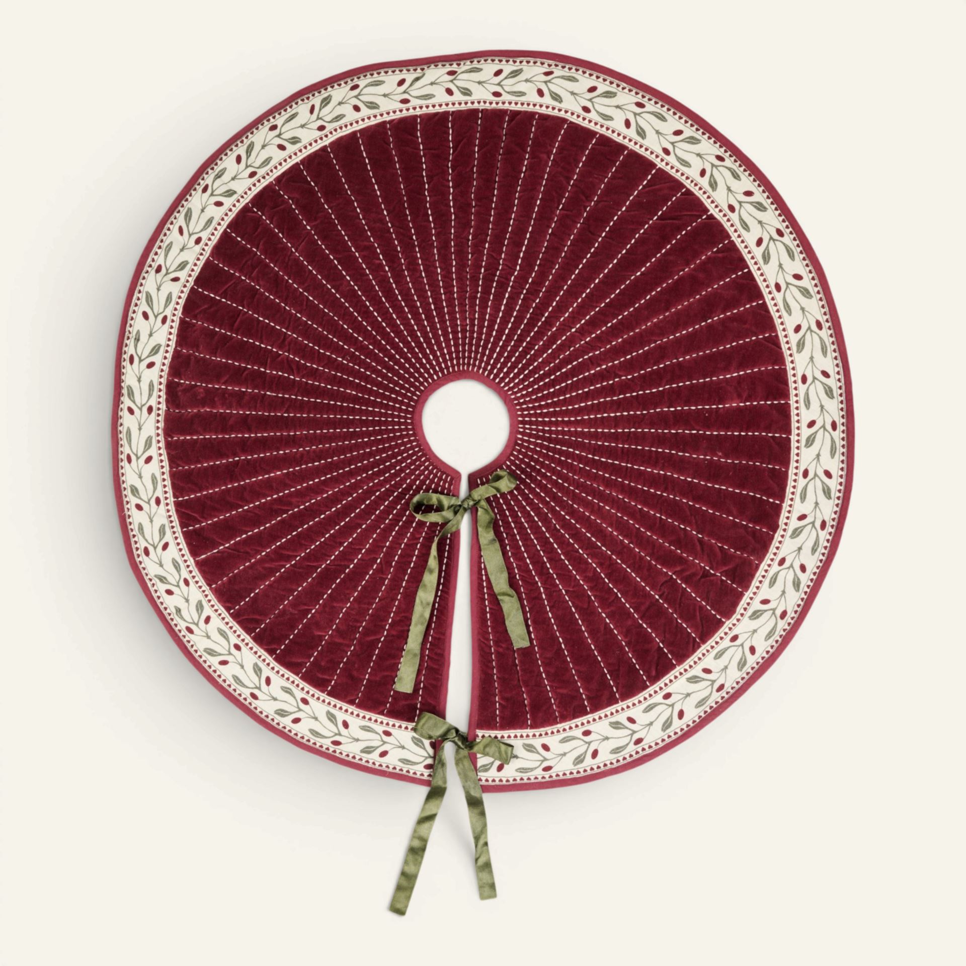 Juletreteppe multi rød - ø100 cm multi rød - 1