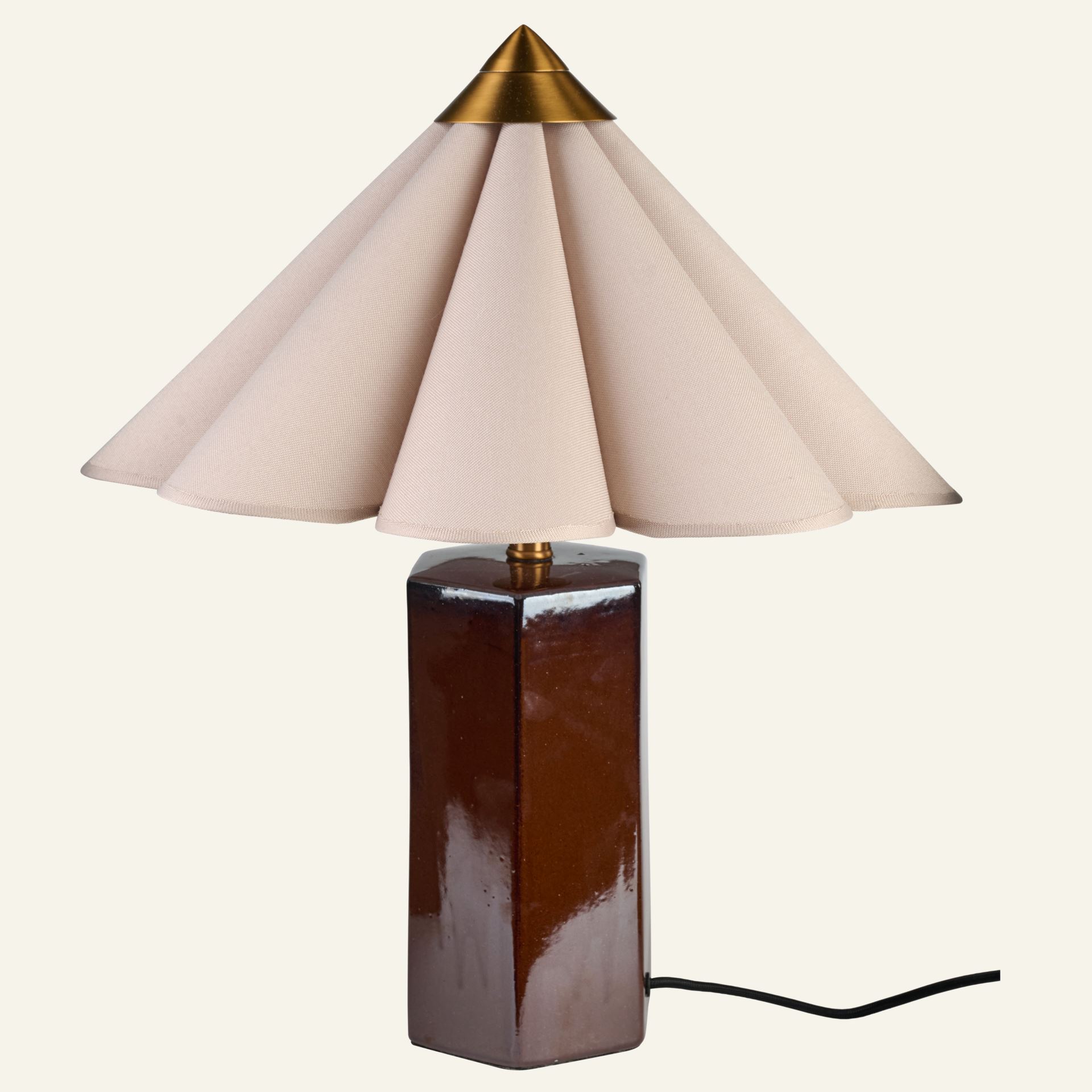 Bordlampe natur - ø40x48 cm natur - 1